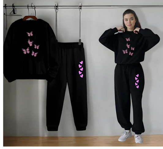 Sweatshirt & Trouser Set For Girls