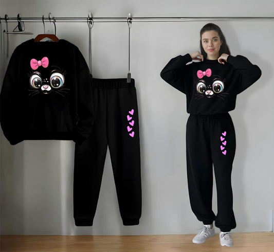 Sweatshirt & Trouser Set For Girls