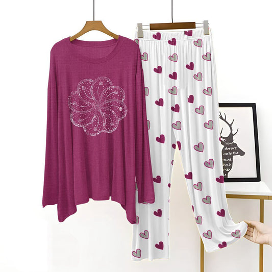 Printed Lounge Wear Frill Styles