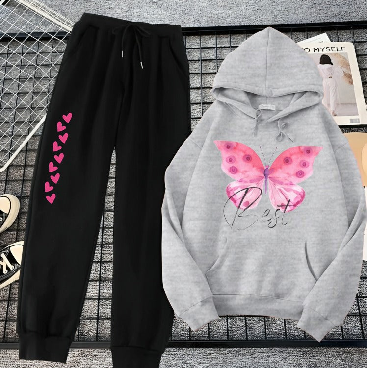 Hoodie & Trouser Set For Girls