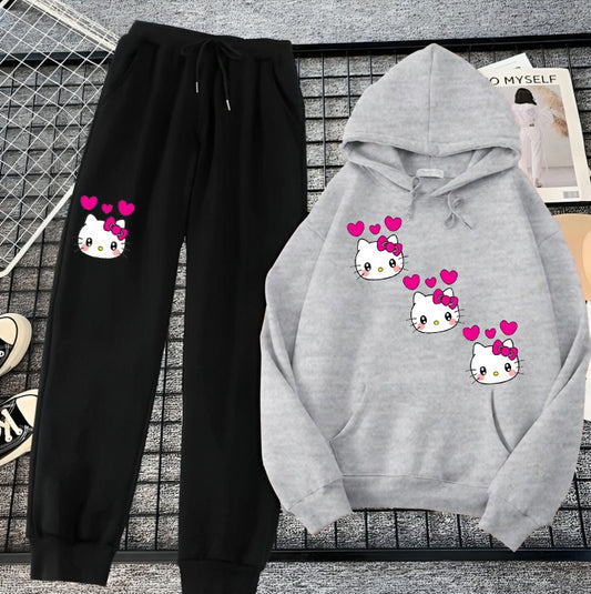 Hoodie & Trouser Set For Girls