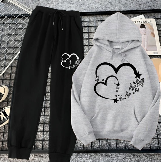 Hoodie & Trouser Set For Girls